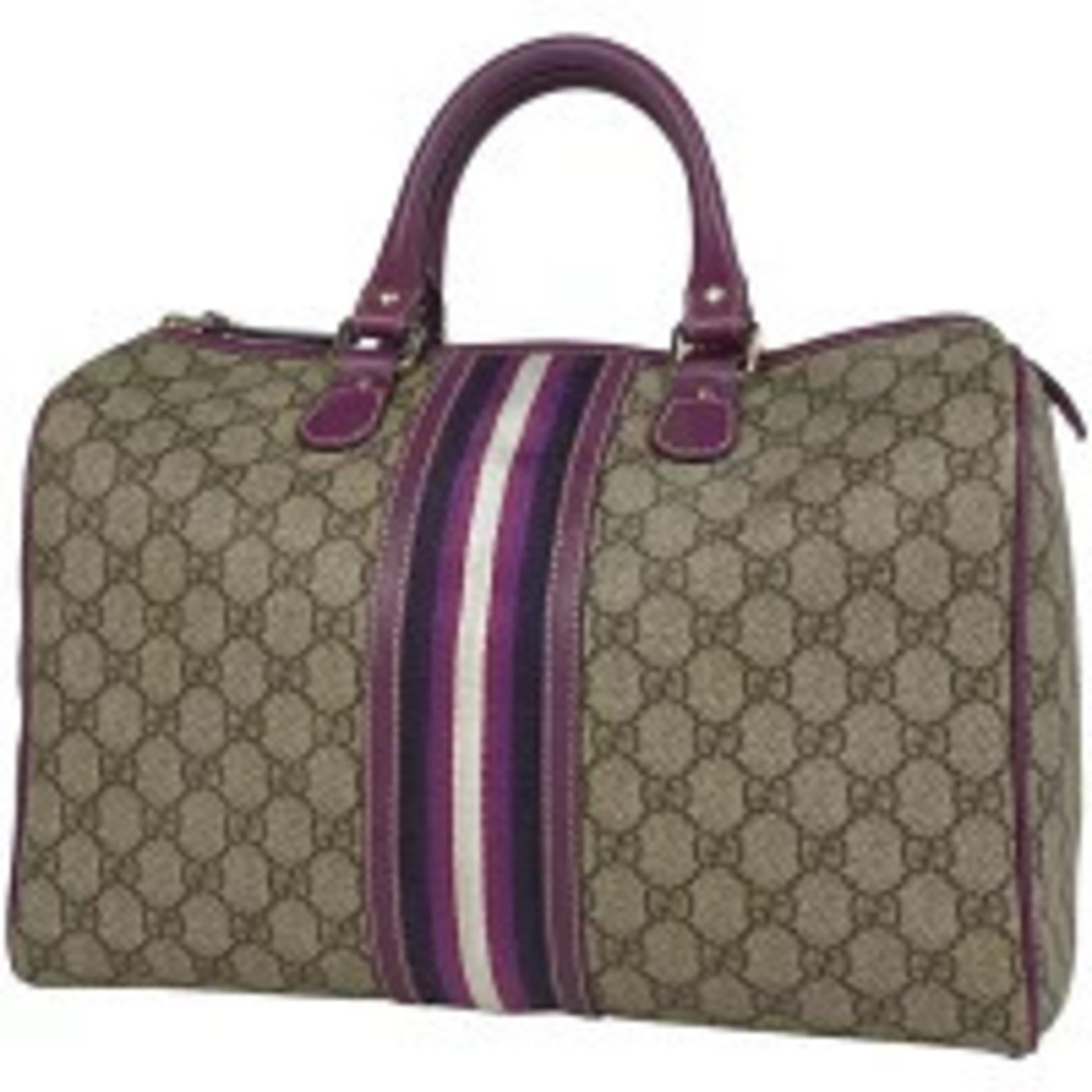Gucci GG handbag Boston canvas beige purple